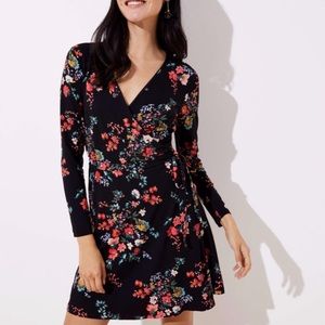 Loft Petite Floral Wrap Dress Size MP